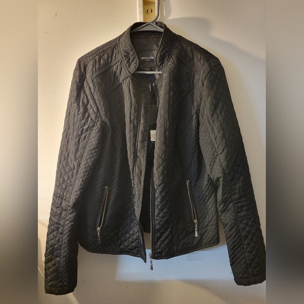 Beulah Black Quilted Polyester Women's Jacket